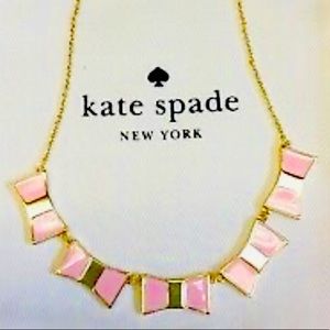 New Kate Spade bow shoppe row necklace
